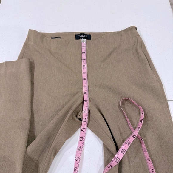 Talbots Heritage Dress Pants Side Zipper Tan Heather Straight Leg Women’s Size 8 - Picture 8 of 11